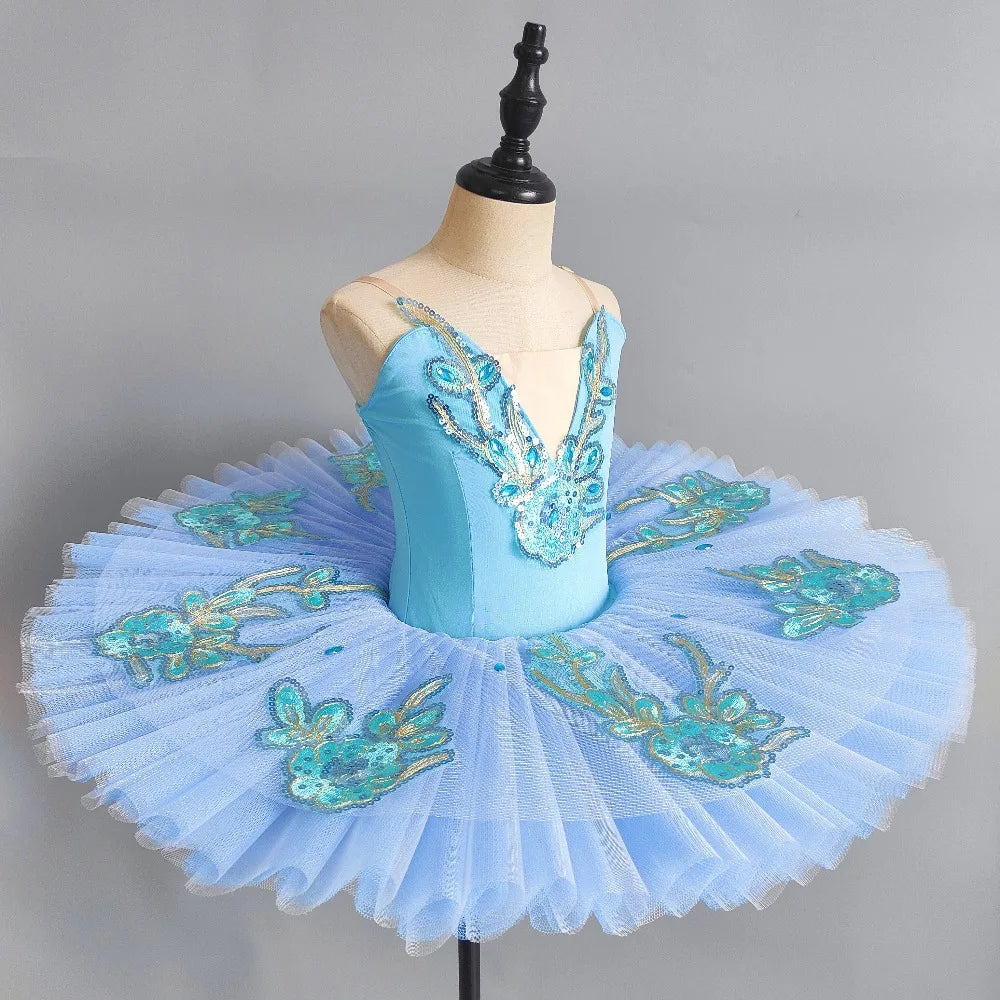 Birthday Dress Children's Ballet Leotards Girl Classical Tutu Dress Kids Costumes Summer Ballerine Girls Dresses Outfit Vestido